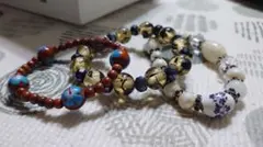 ビーズのブレスレット3点セット