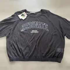 新品シアーカレッジロゴニットTシャツ