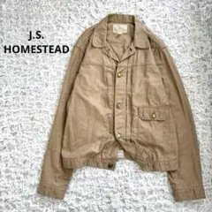 J.S Homestead コットンリネン ジャケット 1st シンチバック Mのサムネイル