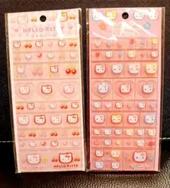 ハローキティ タイルシール 2枚セット『カオハナ・チェリー』