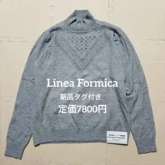 【新品タグ付】Linea Formica グレー タートルセーター　7800円