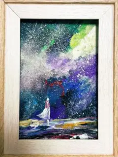 絵画　光を浴びた世界　MICCHAN作
