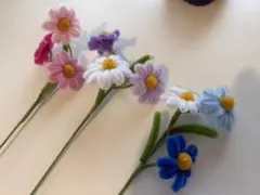 【香港で購入❗️】可愛いモールアート 花束 ハンドメイドのサムネイル