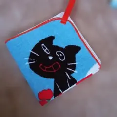 キヨ猫　 黒猫 タオルハンカチ