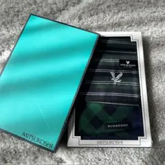 ハンカチ　ビジネスハンカチ　BURBERRY　三越　百貨店