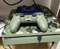 迷彩PS4 本体 カモフラージュ柄 コントローラー2個 ソフト付き