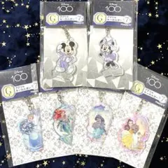 【3点セット】 ディズニー Happyくじ Disney 100 キーホルダー