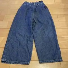 130cm ガウチョパンツ デニム生地