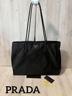PRADA プラダ ナイロン トートバッグ 黒 Gカード付 難ありのサムネイル