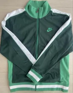 NIKE ベロア トラックジャケット グリーン S - メルカリ