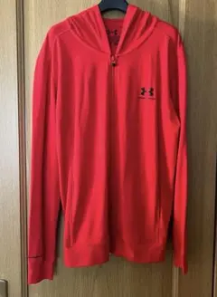 Under Armour フルジップパーカー レッド (薄手)