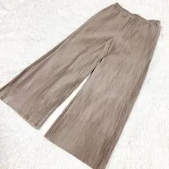 シュガースプーン　ソフトプリーツパンツ　イージーパンツ　ブラウン