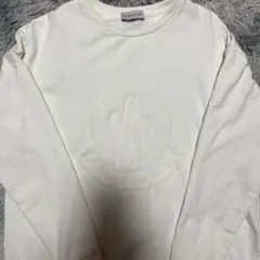【美品】希少XLサイズ MONCLER トレーナー ビッグロゴ 刺繍 M 11676【美品・QR鑑定済み】モンクレール 希少XLサイズ刺繍ロゴ