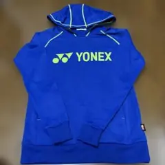 YONEX フード付きウェア SS 青