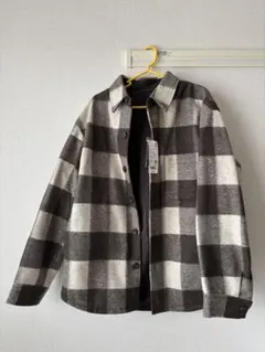 UNIQLO ブラウン チェック柄ジャケット Lサイズ