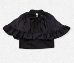 dearis ブラウス　ブラック フリル シースルー　アリスムカイデ