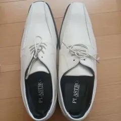 ウェディングPLASTRON ホワイト ドレスシューズ