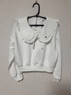 ピンクハント★白ストレッチカットソーSサイズ