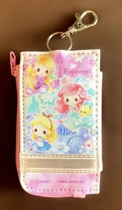 ディズニープリンセス　ランドセルキーケース リール付き　反射シート付き