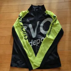 SVOLME フルジップジャケット Mサイズ ブラック/蛍光イエロー