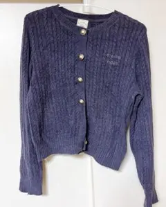 gelato pique パープルリブカーディガン