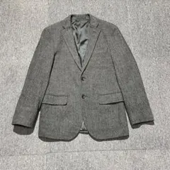 UNIQLO ユニクロ テーラードジャケット ヘリンボーン グレー Sサイズ