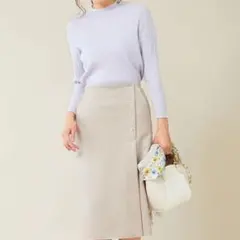 【美品】J.PRESS ライトスウェードダンボール スカート