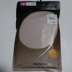 カシミヤ混 クルーネック 長袖インナーシャツベージュM ヒートマジックプレミアム