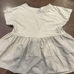 HK WORKS LONDON グレー フレアTシャツ ティアード　LL