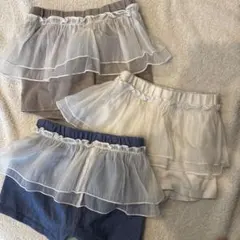 プチマイン⭐︎フリル付きショートパンツ3点セット