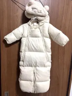 ⭐️babyGAP ジャンプスーツ アウター　オフホワイト　70cmと帽子
