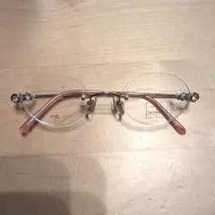 【新品美品】カステルバジャック メガネフレーム リムレス