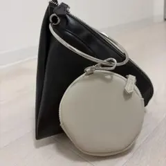 リングハンドル ハンドバッグ ポーチ付き