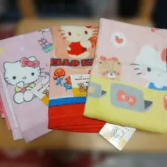 ハローキティ ハンドタオル3枚セット