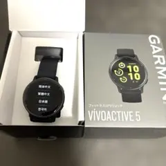 【美品匿名】GARMIN VÍVOACTIVE 5 フィットネスウォッチ　黒