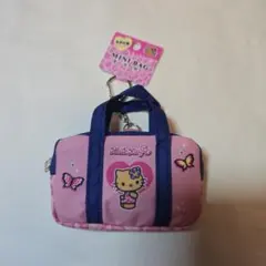 サンリオ　ハローキティ　スクバ風ミニバッグキーホルダー　ピンク