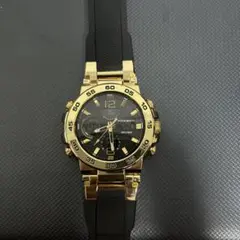 foxboxクォーツ腕時計 ゴールド/ブラック