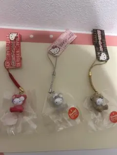 キティ　キティベア物語　キーホルダー　３点セット
