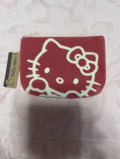 Hello Kitty フリースポーチ 赤
