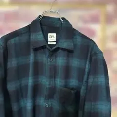 ZARA リラックスフィット ネルシャツ