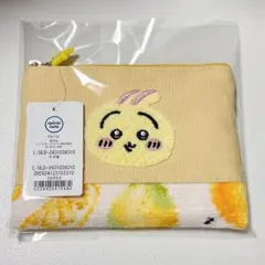 ちいかわ ラブラリー バイ フェイラーコラボ 刺繍ポーチ レモンドット　うさぎ