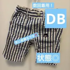 【ダブルビー】DOUBLE B ストライプ 半ズボン　夏用　生地薄キッズ　90