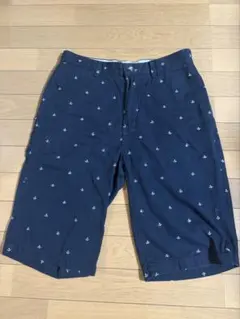 【SHIPS】 アンカー柄 総柄ショートパンツ Sサイズ
