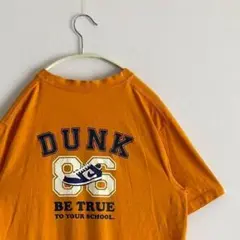 90s~ ヴィンテージ レトロ US古着 半袖Tシャツ NIKE ダンク 橙色