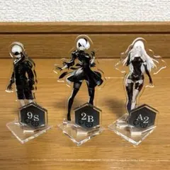 ニーアオートマタ　2B 9S A2　スクエニカフェ　アクリルフィギュア　アクスタ