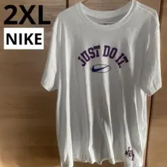 Nike ナイキ　Tシャツ　2XL 白　DRI-FIT JUST DO IT