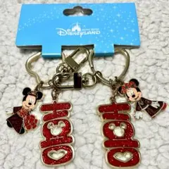 【新品未使用】香港ディズニーランド　ミッキー・ミニー キーホルダーセット