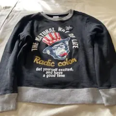 RADIC COLOR トレーナー 猿デザイン ブラック