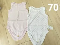 UNIQLO ベビーロンパース下着 70センチ