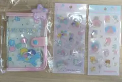 【正規品】リトルツインスターズ　シールバインダー　キラぷくシール2枚